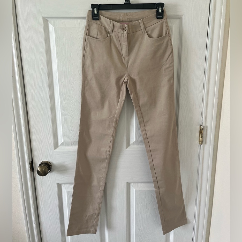 Izod Women's Skinny Cream Pants